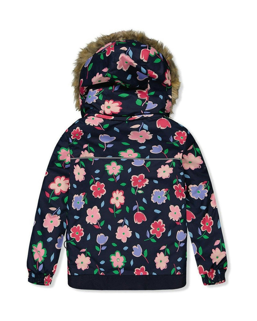 Two Piece Discover Snowsuit Blue Floral Print