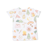 Camping Pink - Short Sleeve Loungewear Set