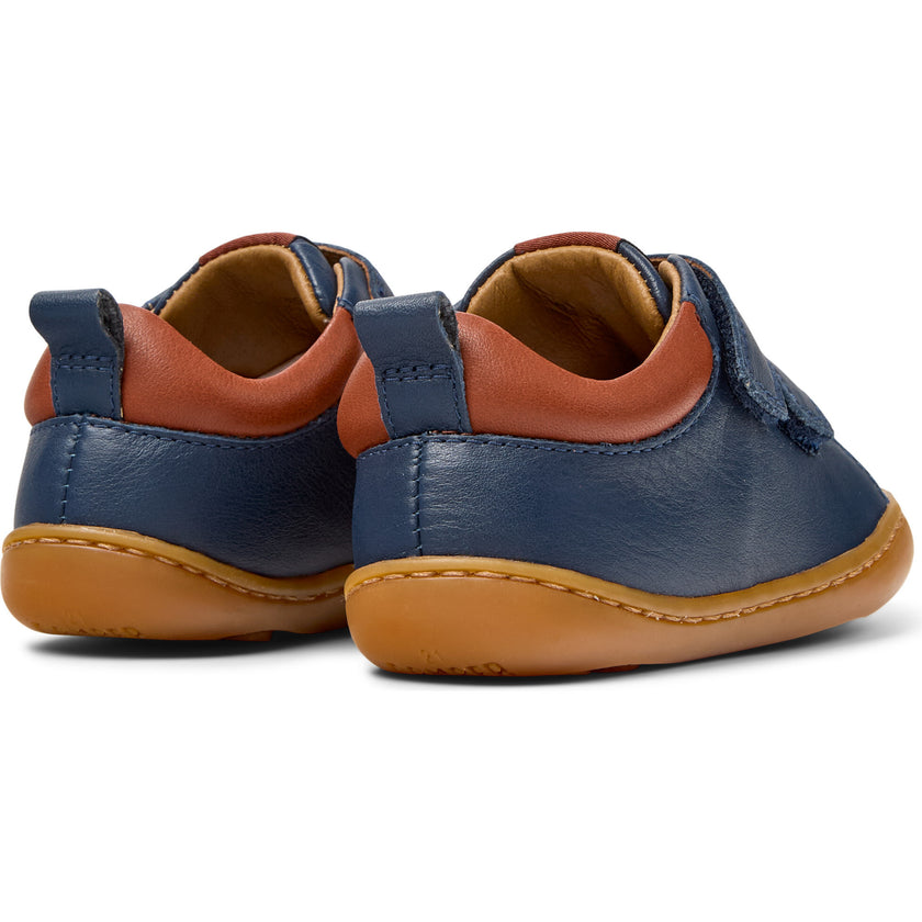 Peu Leather First Walkers Shoes Dark Blue, Blue