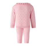 Pink Pointelle Sweater & Legging Set