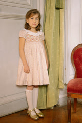 Isadora Short Sleeve Floral Smocked Dress