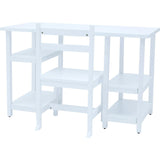 Desk & Chairs Set w/ Shelves