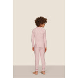 Kids Printed TENCEL Modal Unisex Long PJ Set, Red
