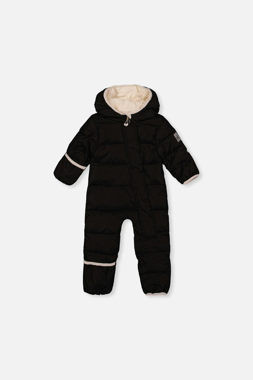 Baby Cloud One Piece Snowsuit Adapted For Car Seats Black