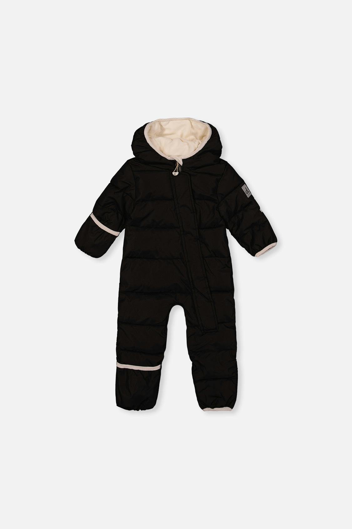 Baby Cloud One Piece Snowsuit Adapted For Car Seats Black