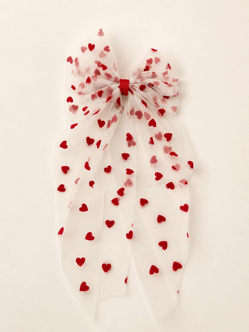 Heart Flutter Bow Clip