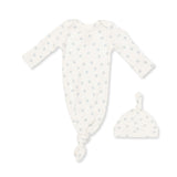 Little Horseshoes Blue - Knotted Gown and Knotted Hat