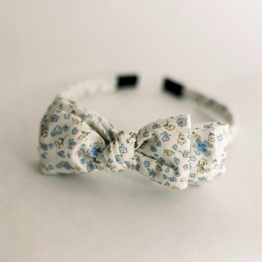 Three Little Bows Headband-Bluebell Charm