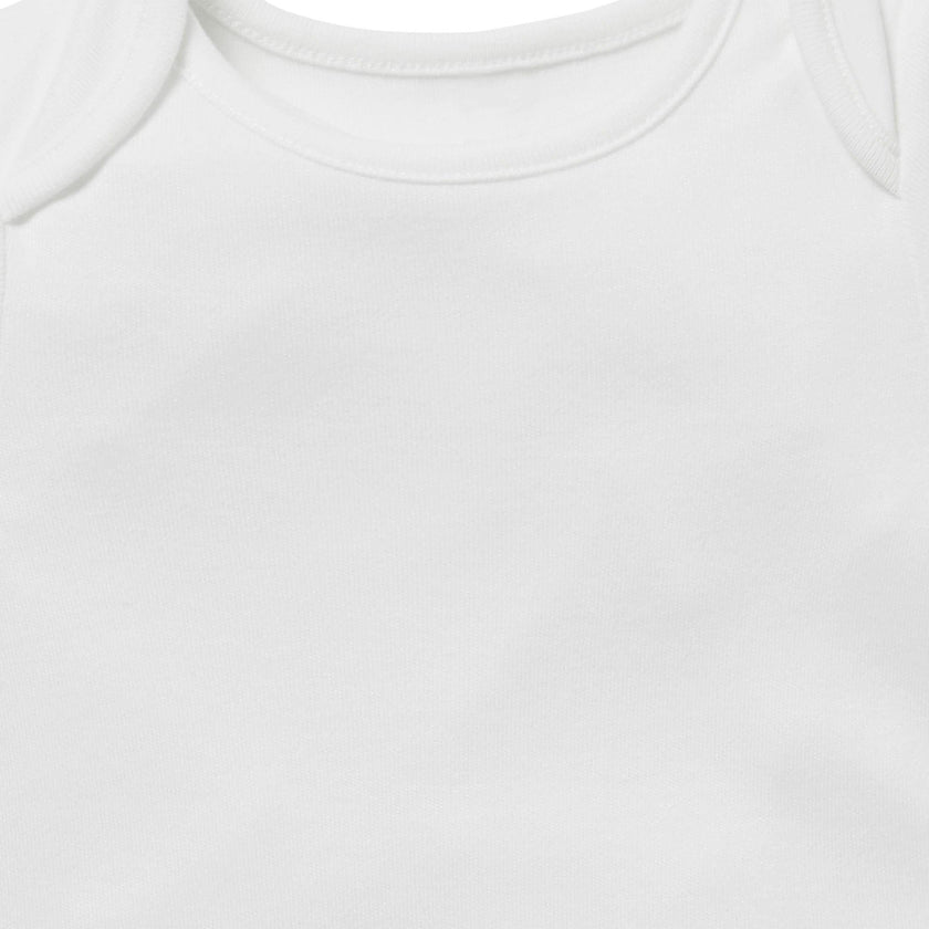 Short Sleeve Bodysuit - White