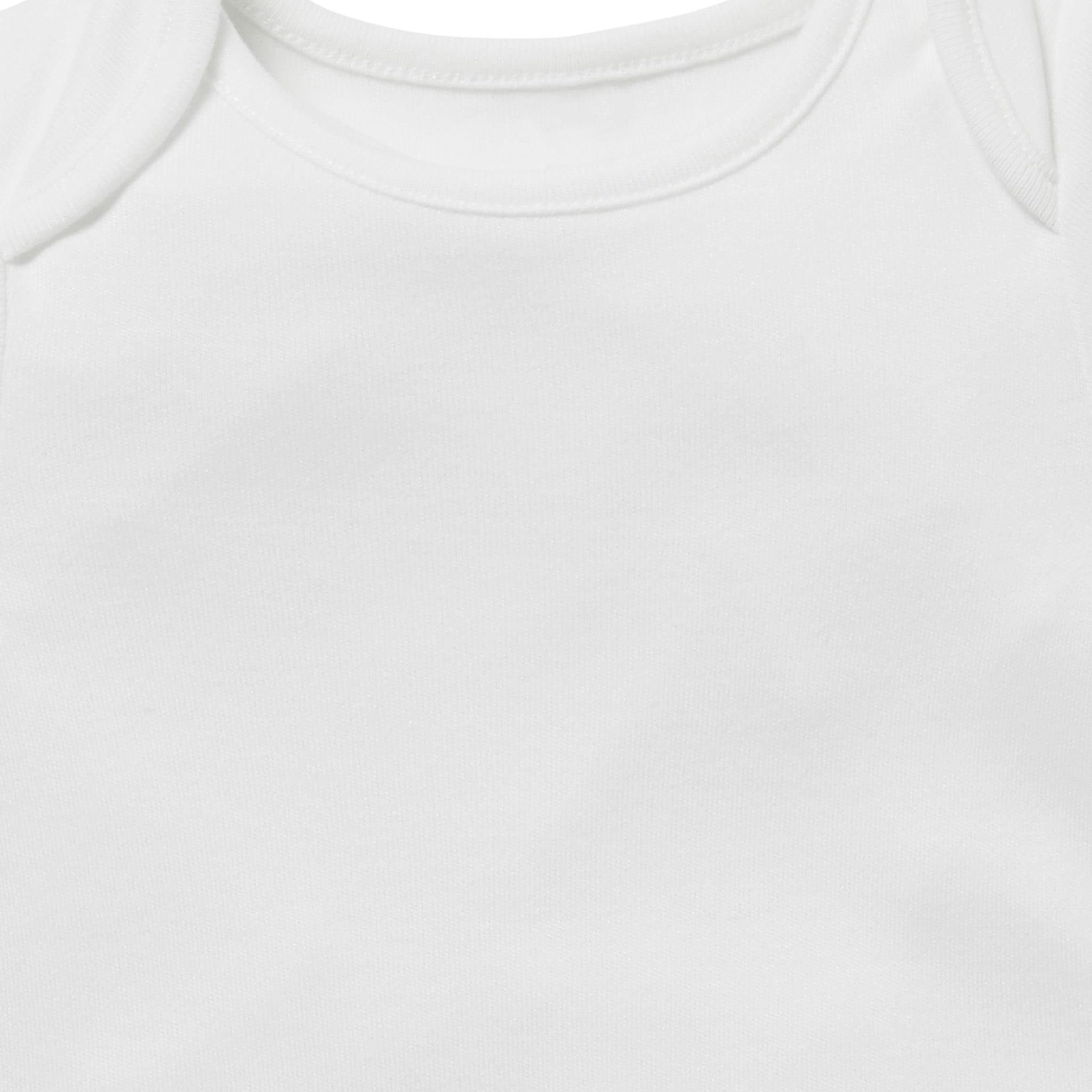 Short Sleeve Bodysuit - White