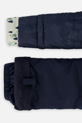Two Piece Discover Snowsuit Grey Skiing Dinosaur Print