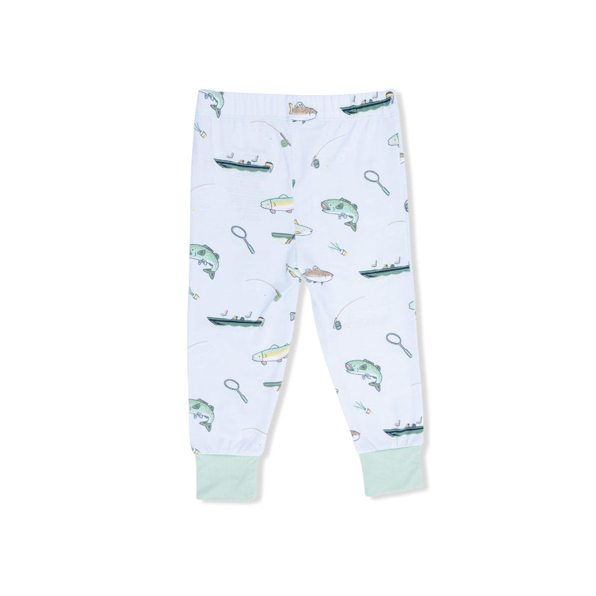 Fishing - Short Sleeve Loungewear Set