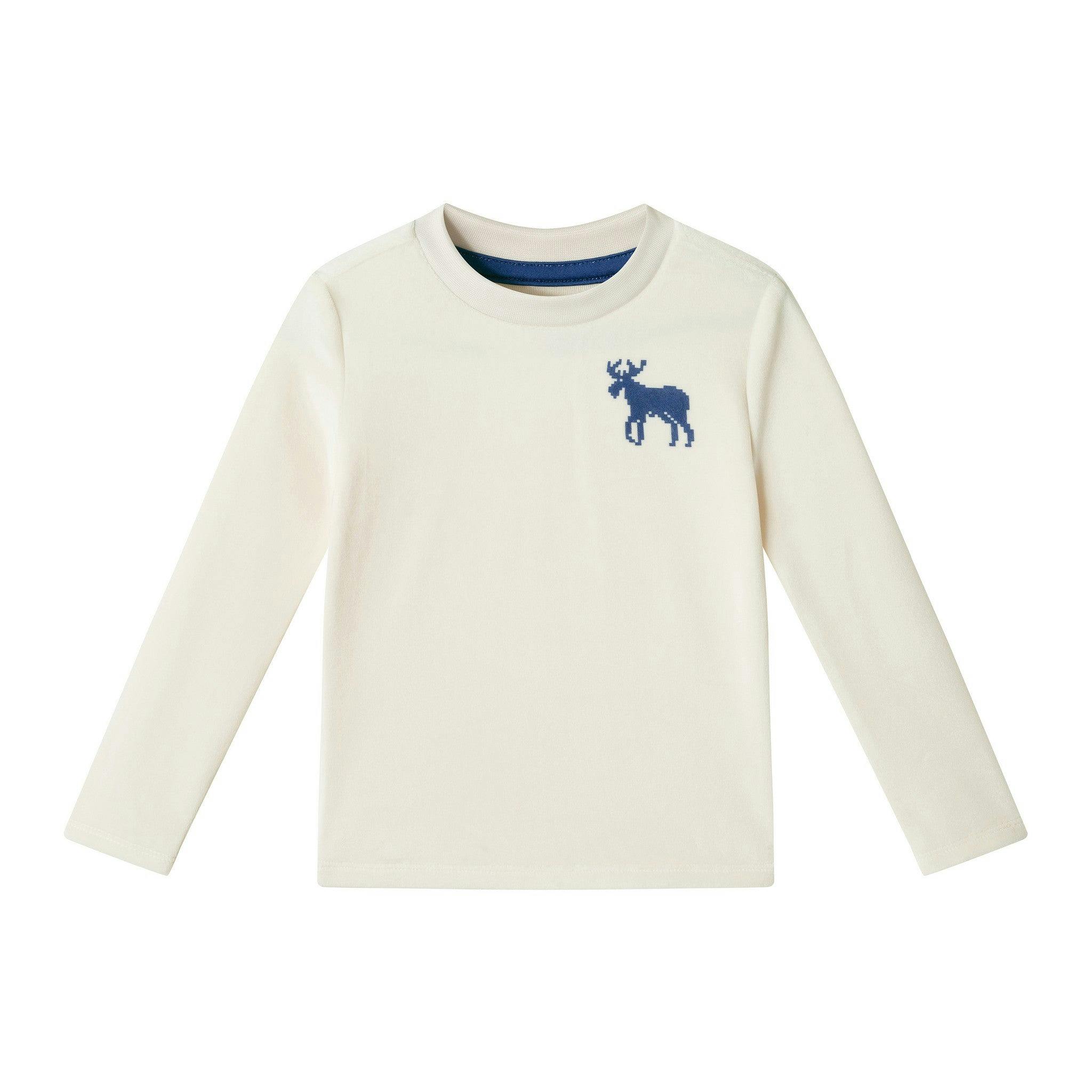 Boys (2-4) Velour Pajama Set | Winter Moose