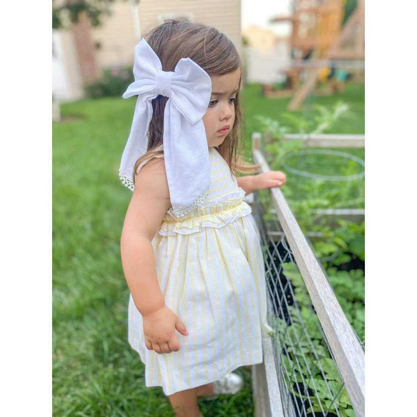 White Jaylin Hair Bow