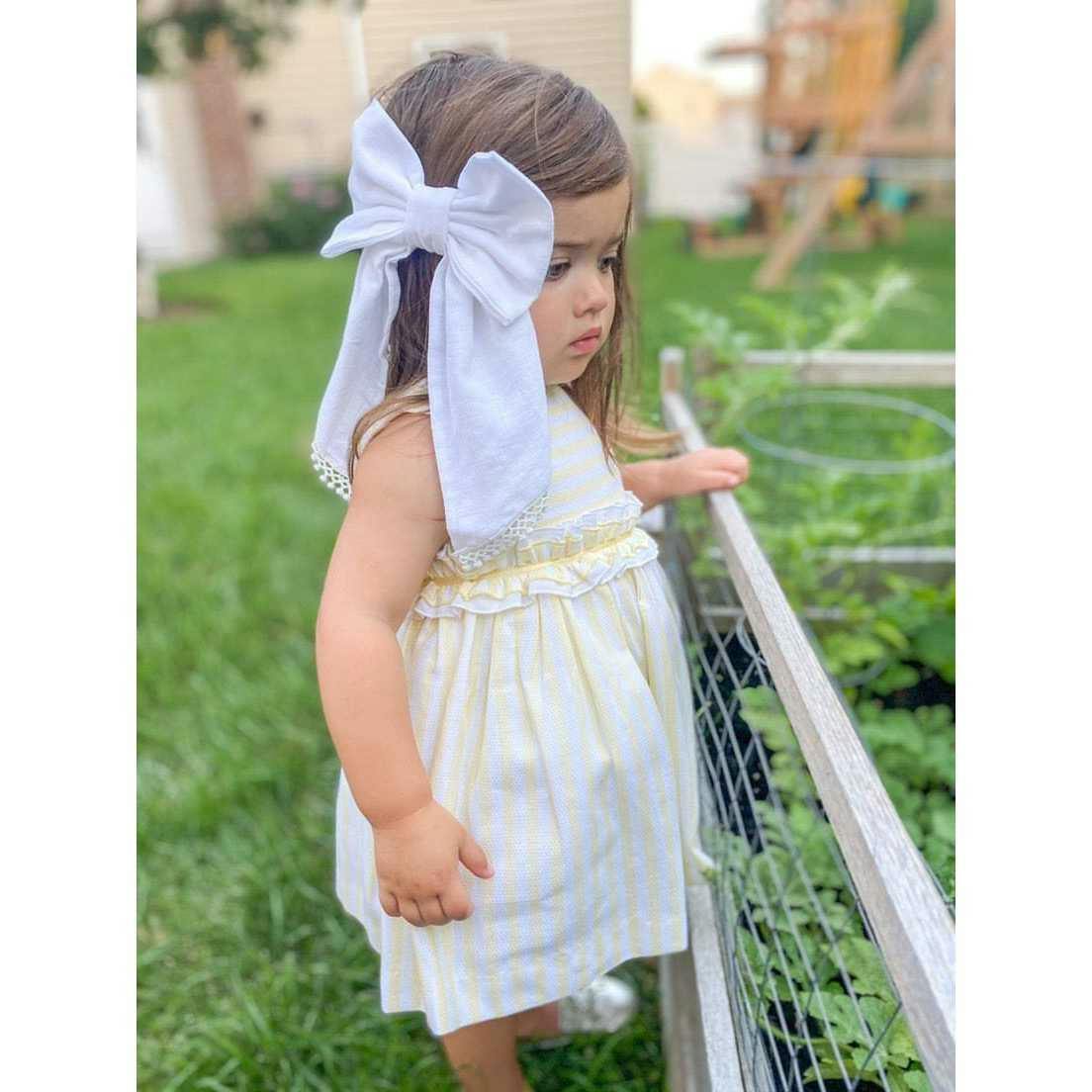 White Jaylin Hair Bow