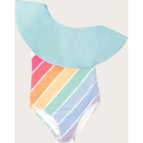 Playa Del Rey Rainbow One Shoulder Ruffle