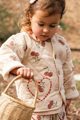 Quilted Jacket in Cherry Bloom