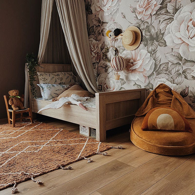 Lassa Braided Tassel Rectangular Rug, Brown