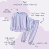 CARI 6-Piece Puff Sleeve Sweatsuit