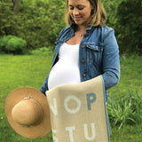Custom Personalized Baby Sustainable Knit Throw Blanket - ABC