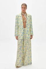 Hygge Linen Blazer - Francesca Print