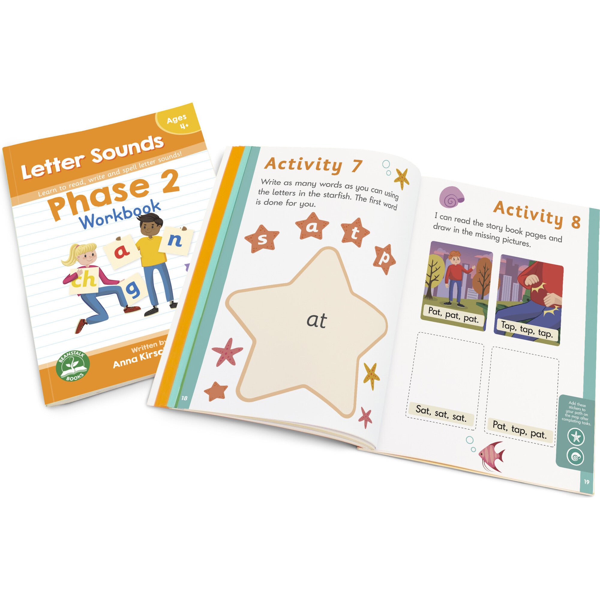 Phase 2 Letter Sounds Educational Learning Workbook