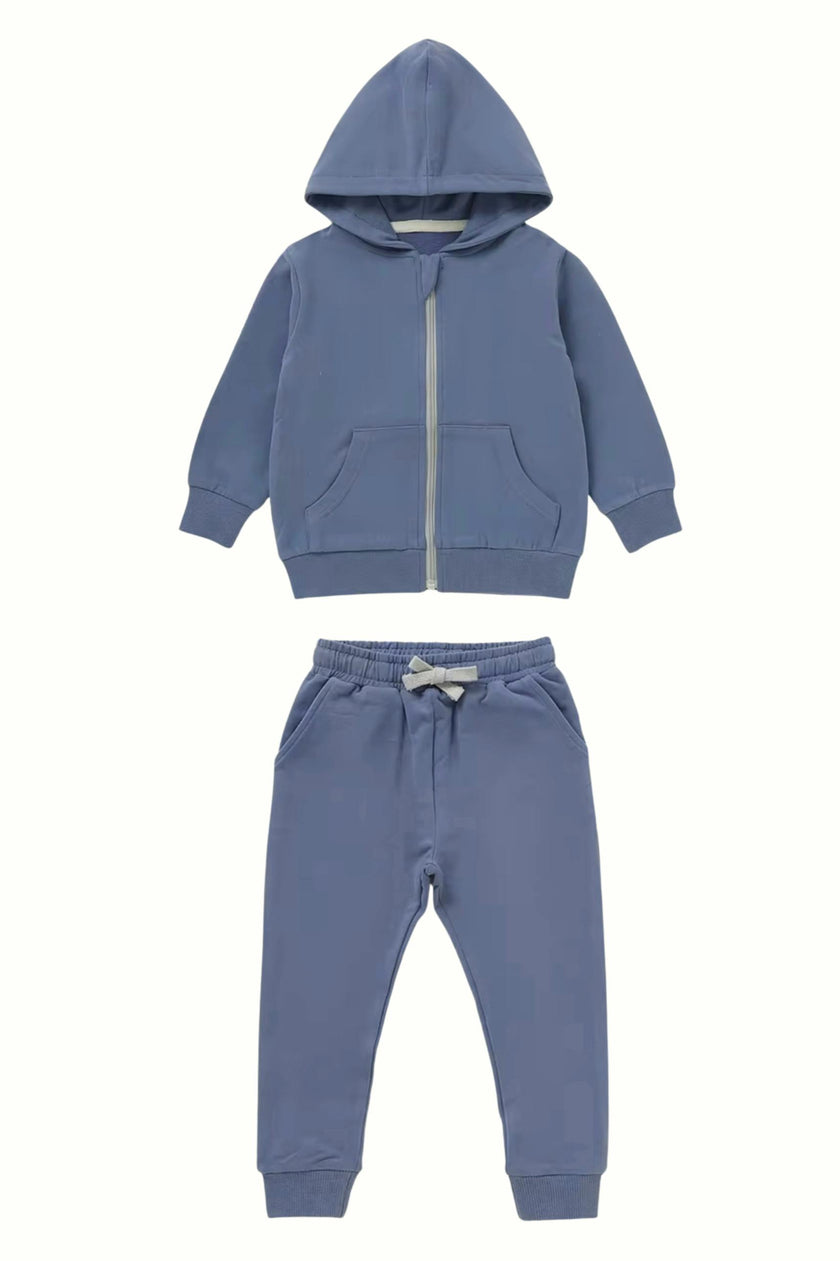 Organic Cotton Explorer Zip Hoodie & Sweatpants Set