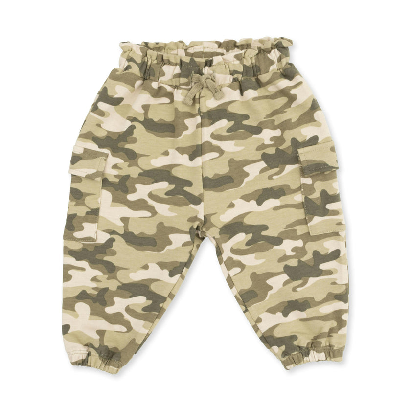 Camo French Terry - Fashion Cargo Pants
