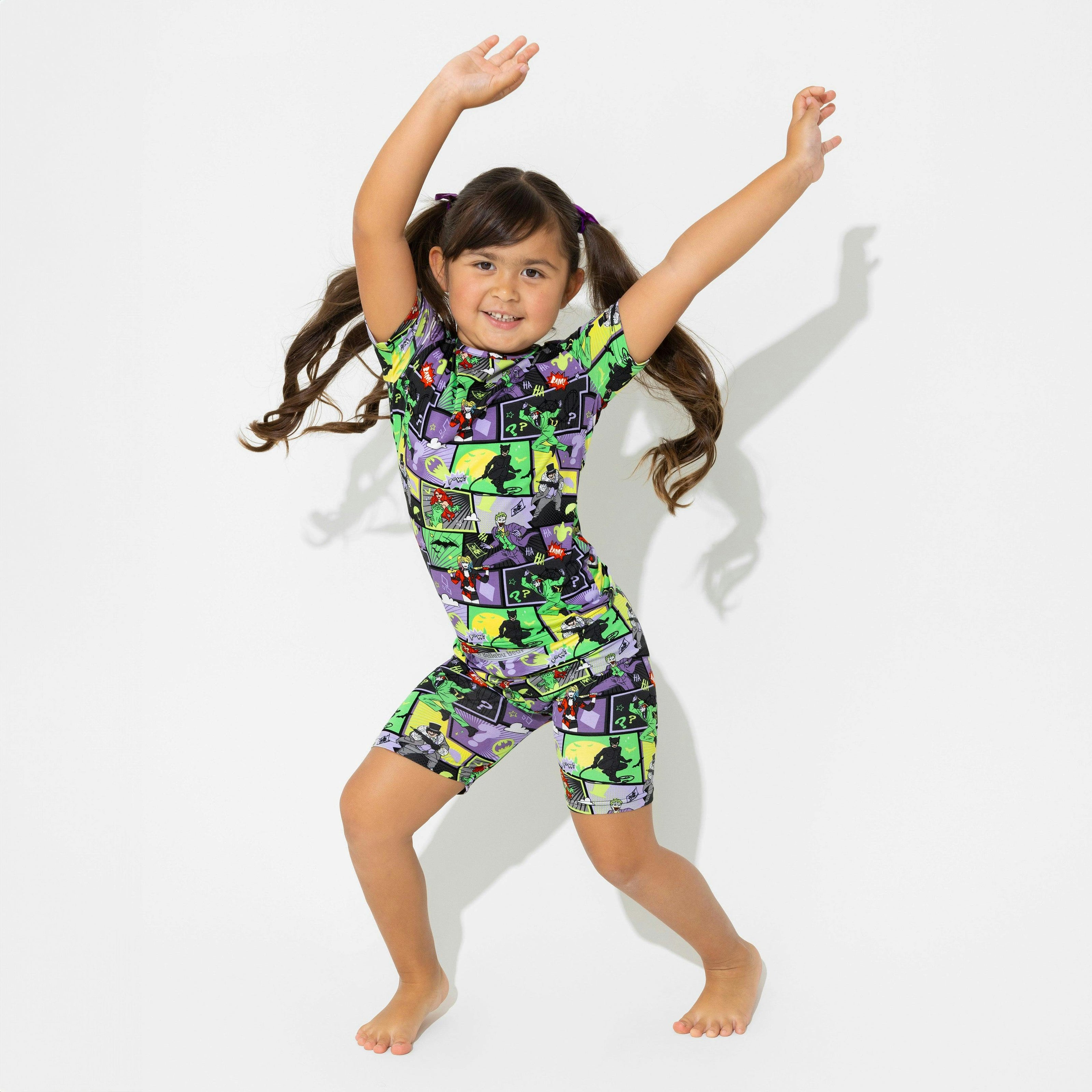 Batman Baddies Bamboo Kids Pajama Short Set