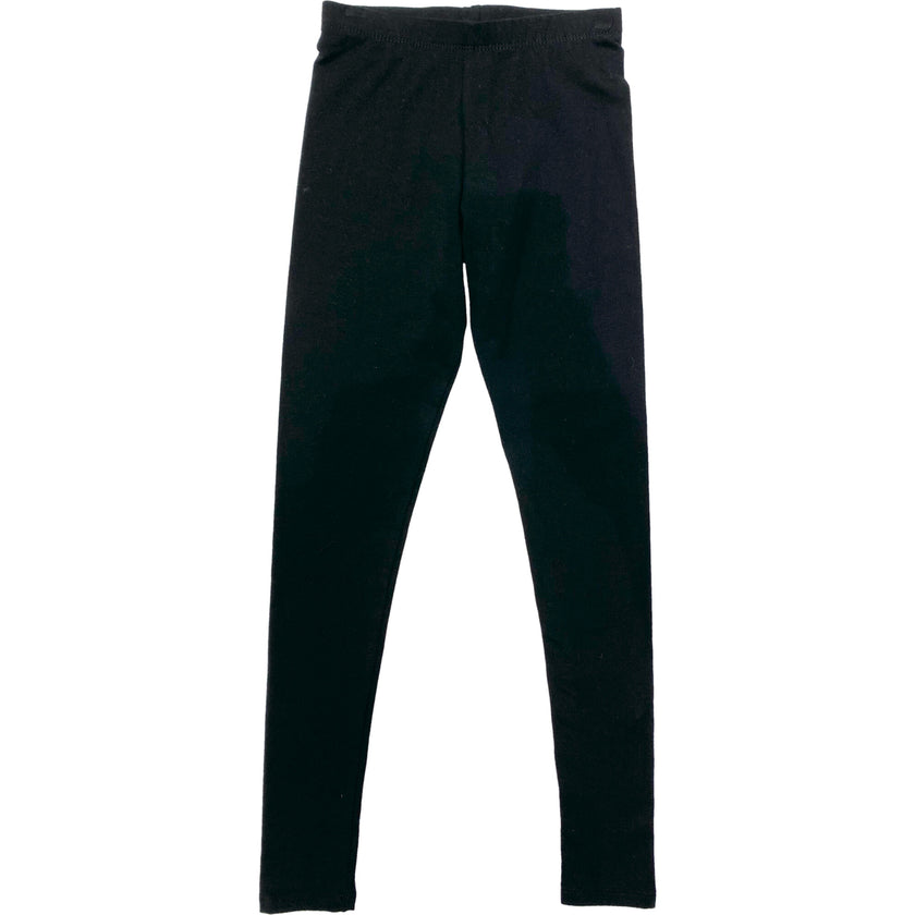 Basic Cotton Leggings, Black