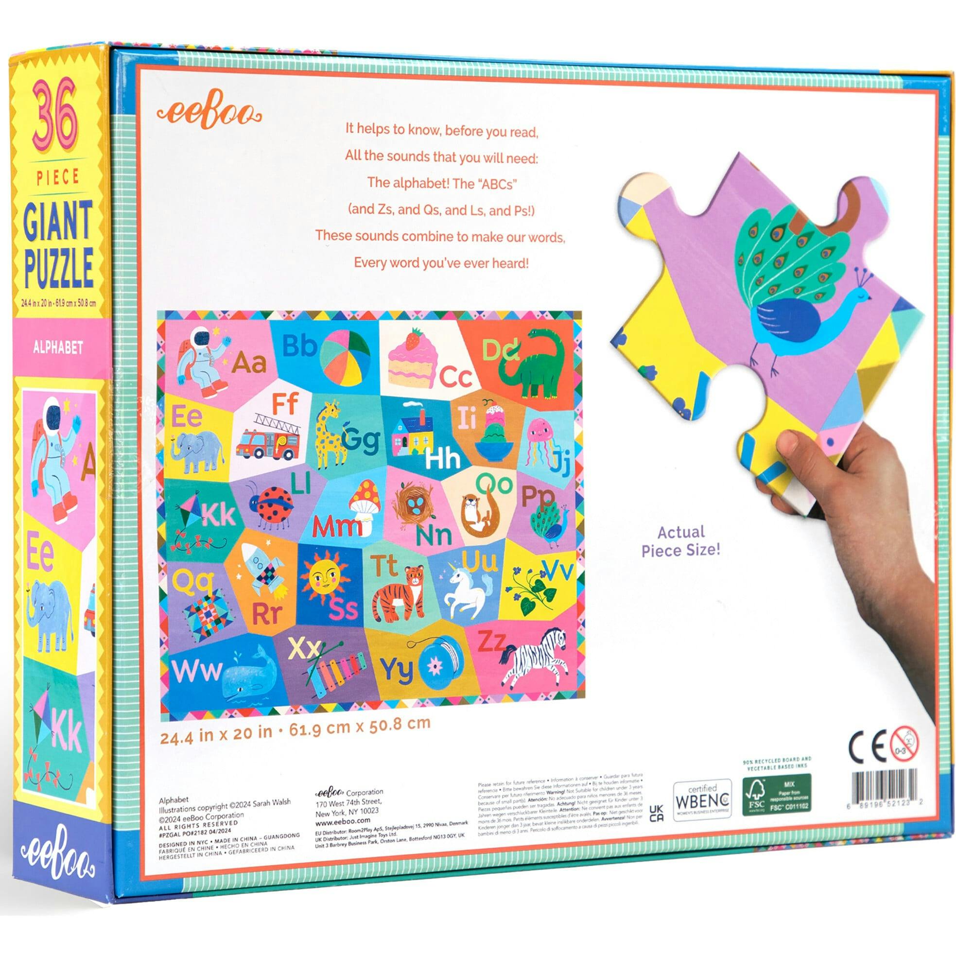 Giant Puzzle: Alphabet - 36 pc