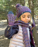 Kids Braided Pom Pom Beanie