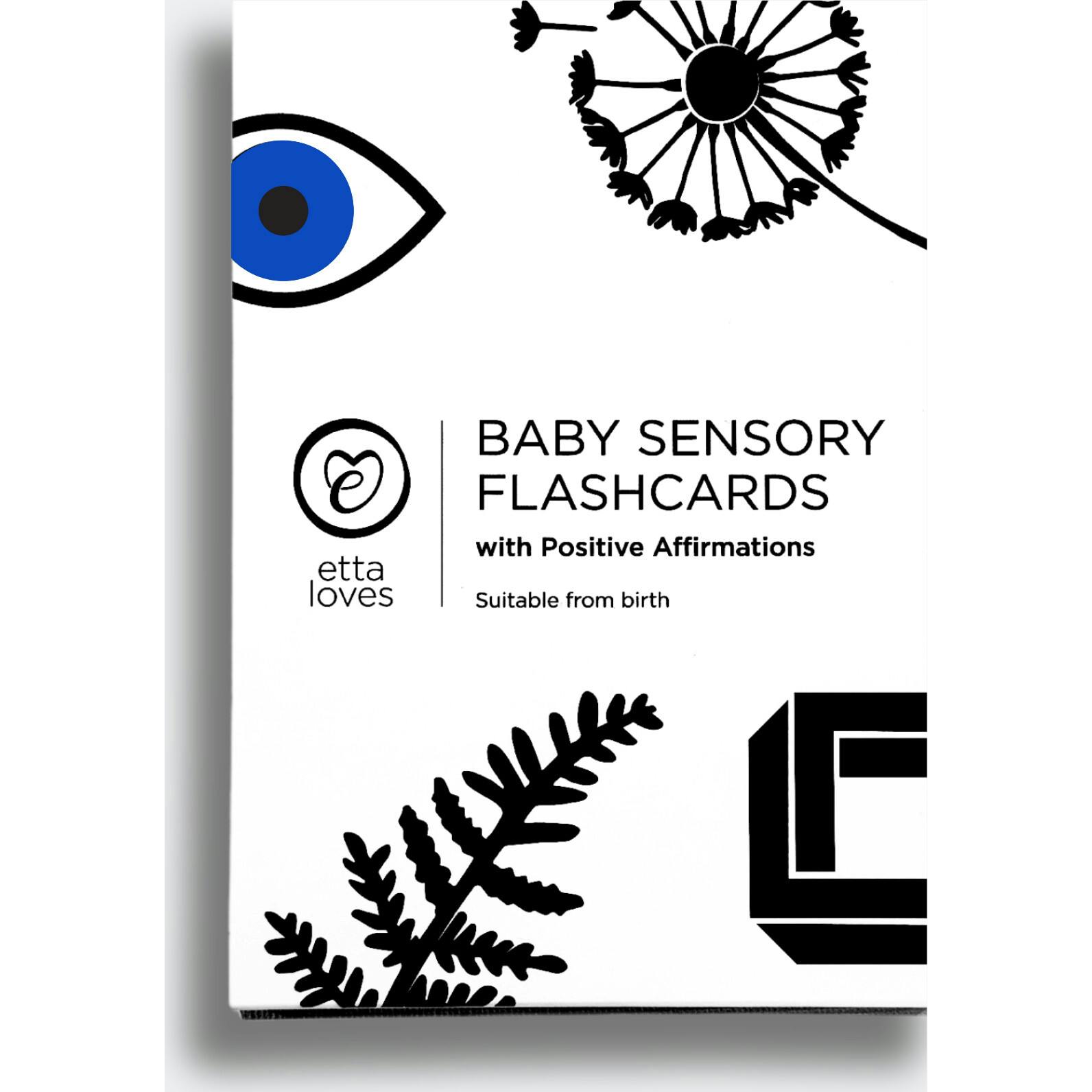 SENSORY FLASHCARDS WITH POSITIVE AFFIRMATIONS - designed for use from birth