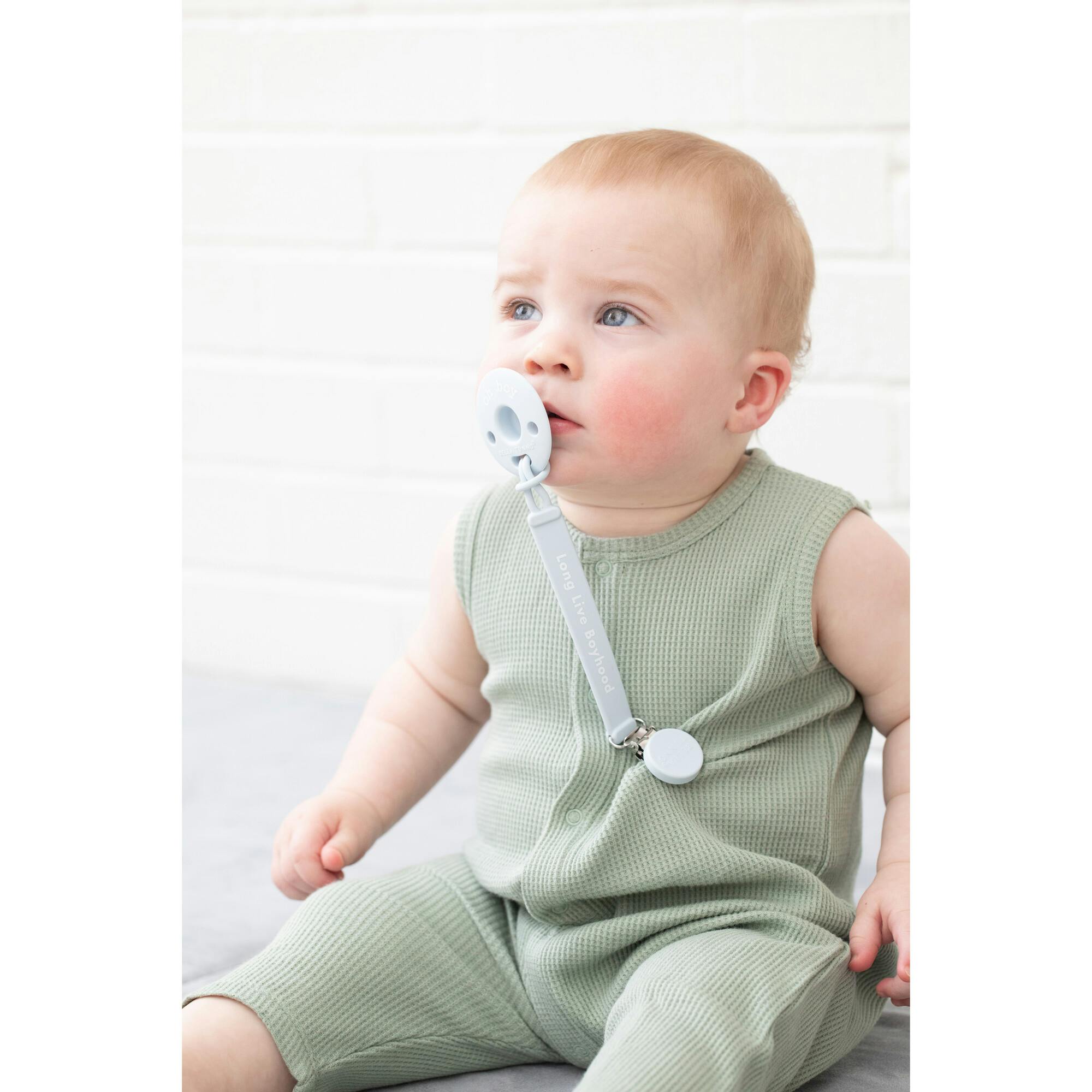 Long Live Boyhood Pacifier Clip