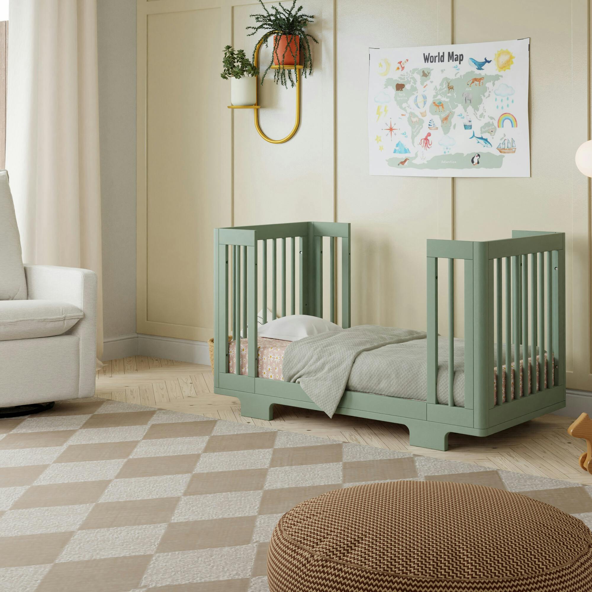 Yuzu 8-In-1 Convertible Crib with All-Stages Conversion Kits