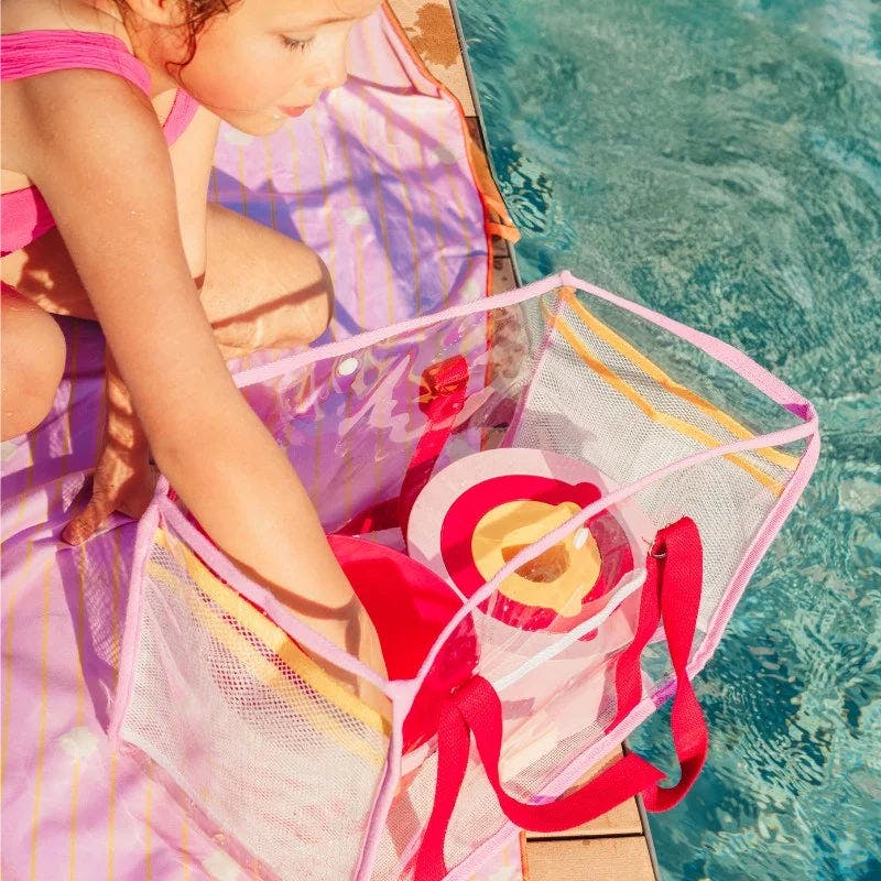 Quut Beach Bag Set Cherry + Lighthouse Play Towel