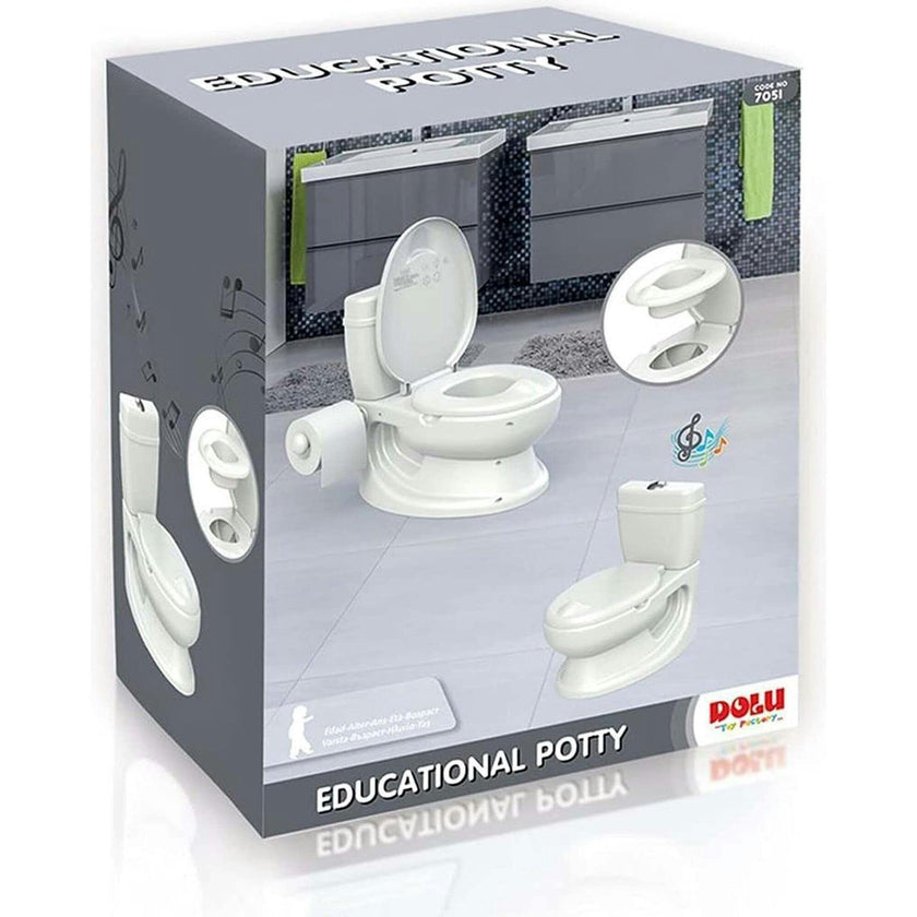 Educational Potty Training Toilet w/ Toilet Paper Holder