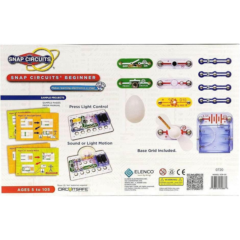 Elenco Snap Circuits Beginner STEM Science Activity Kit