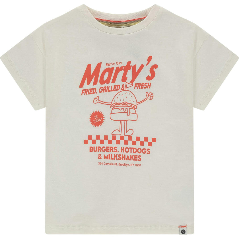 Diner Theme Graphic Short Sleeve T-Shirt