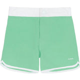 boys gustavia green board shorts