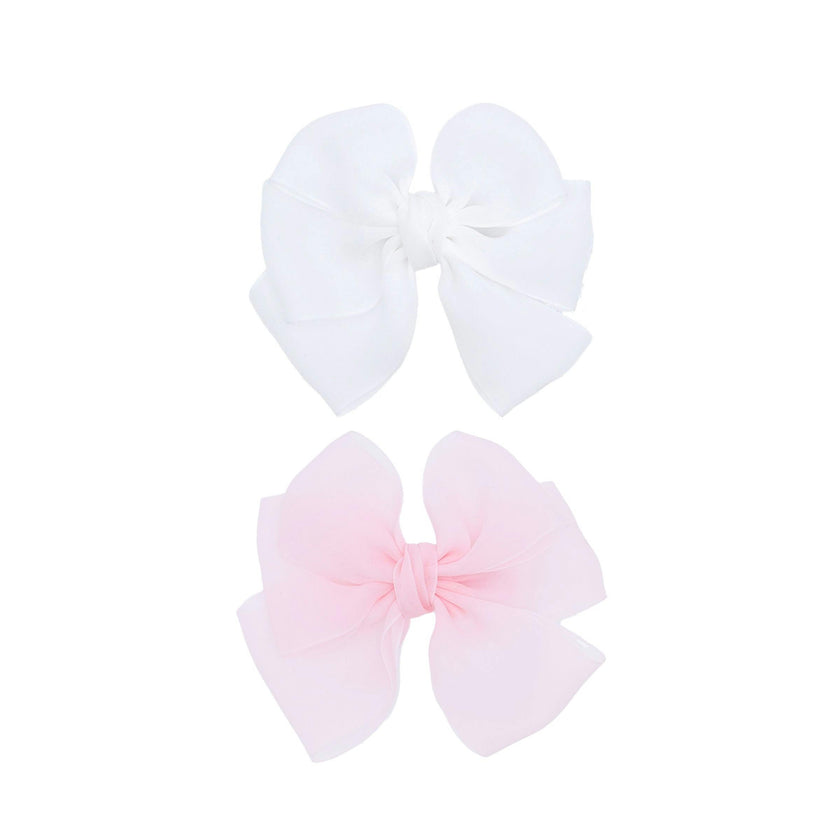 Multicolor Ribbon Bow Hairclip Set