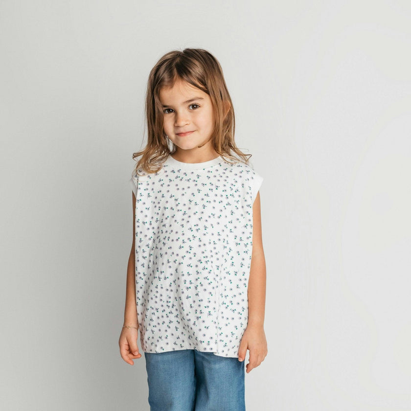floral tee sleeveless