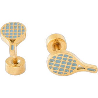 Tennis Racquet Stud Earrings