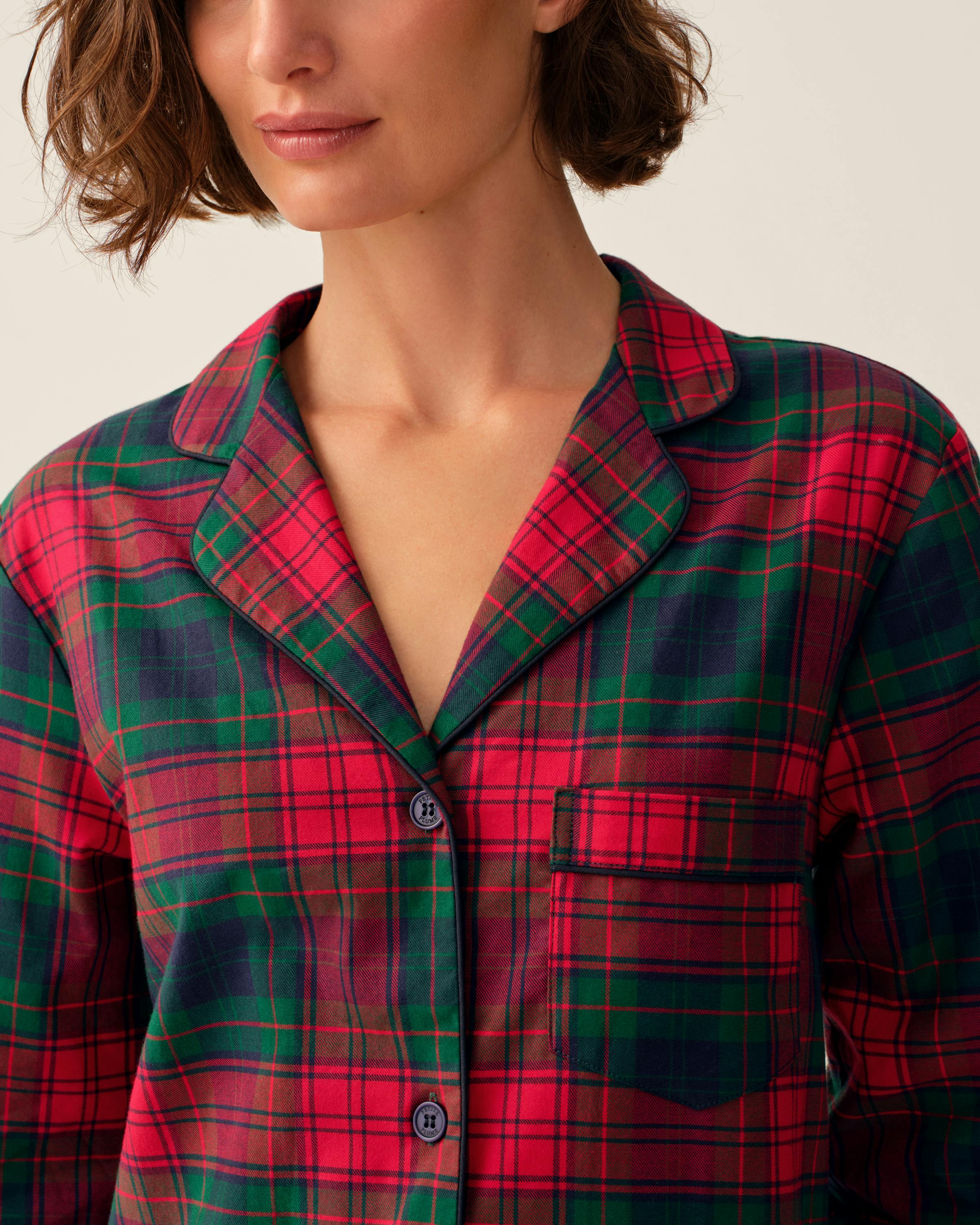 Women's Brushed Twill Nightshirt in St. James Tartan