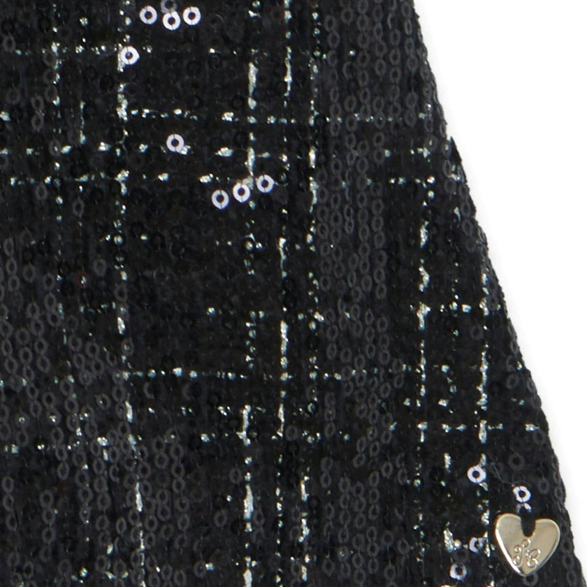 TARTINE ET CHOCOLAT SHINY DRESS - BLACK