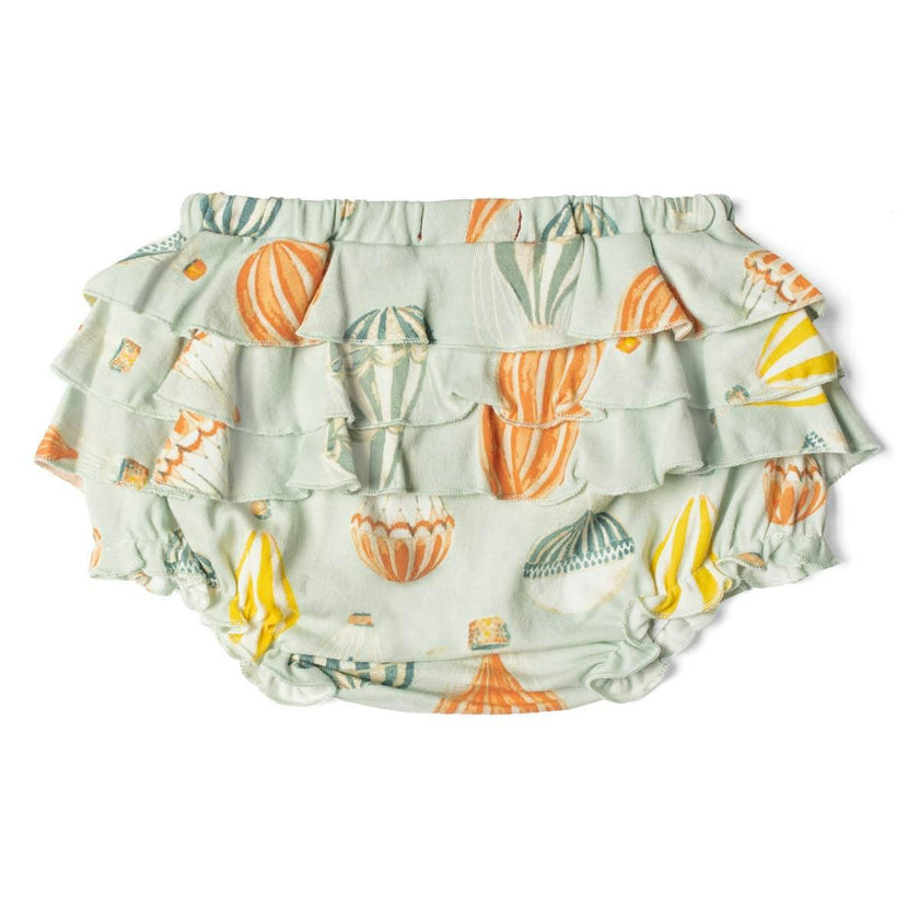 Vintage Balloons Organic Cotton Ruffle Bloomer
