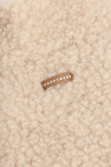 wool kangaroo jacket - almond