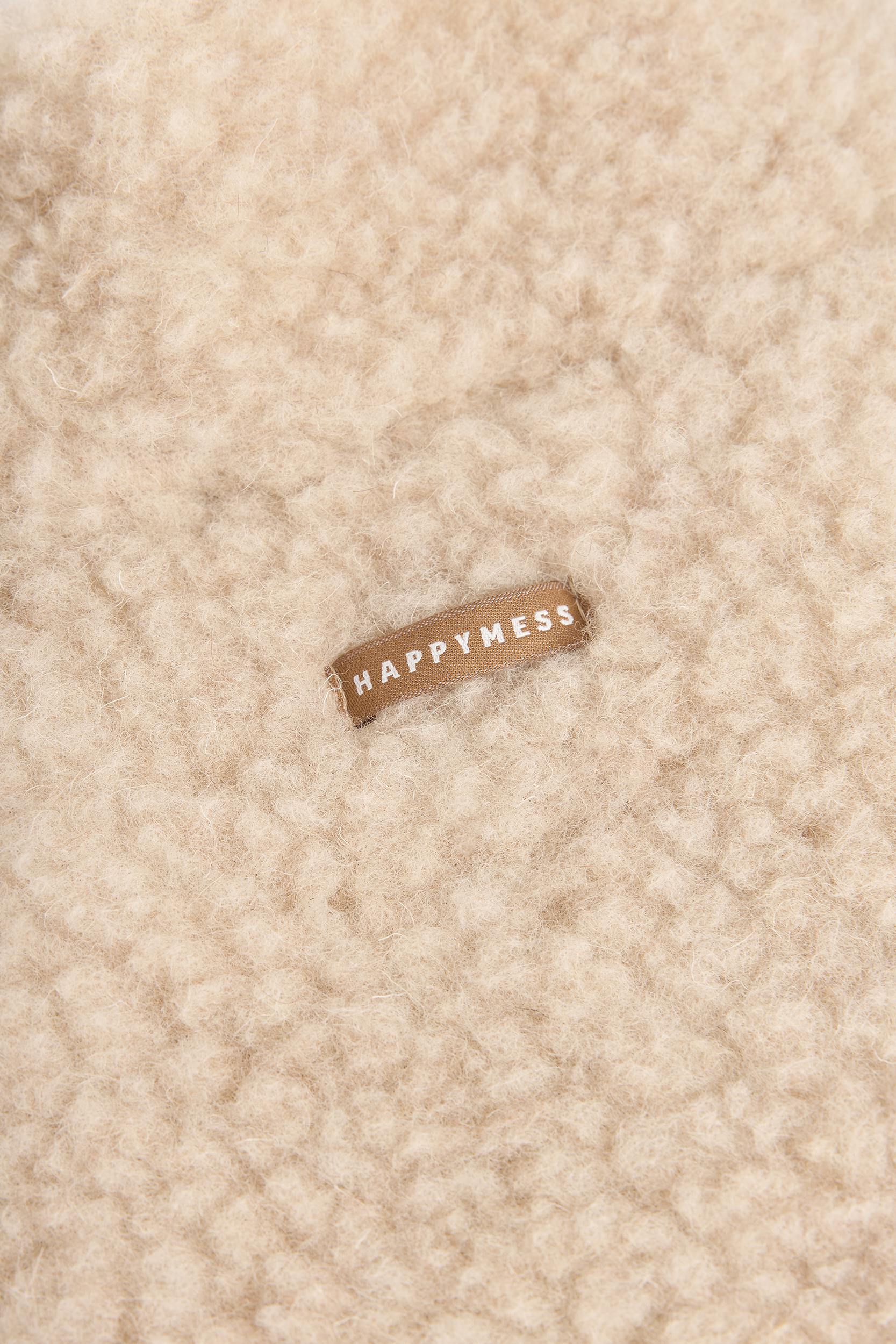 wool kangaroo jacket - almond