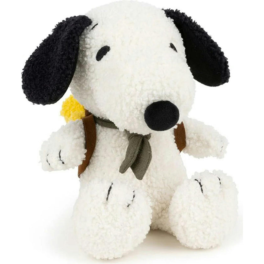 Plush Peanuts Snoopy With Woodstock In Backpack 8"