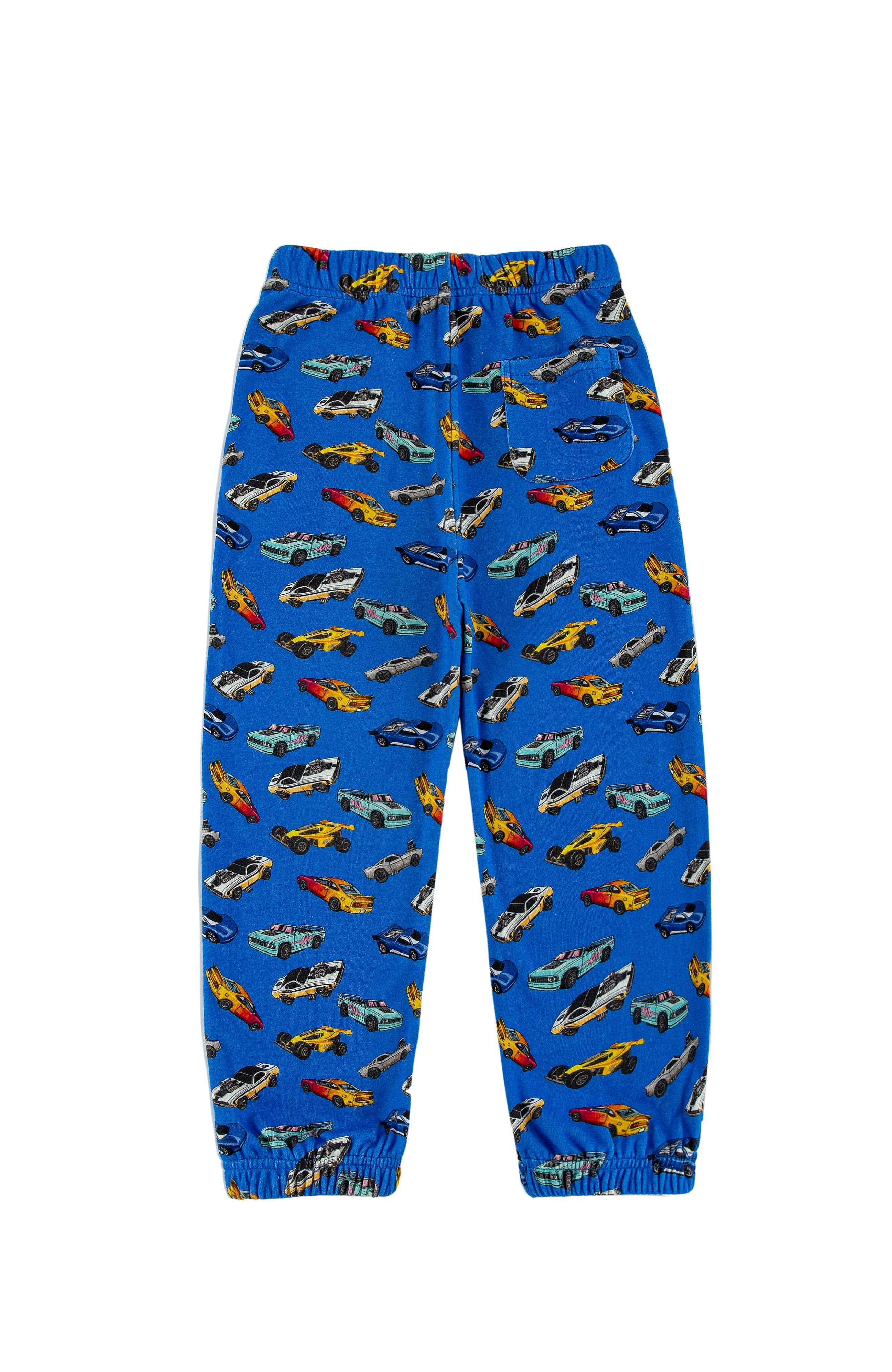 Soft Fleece Jogger, Blue Hot Rod